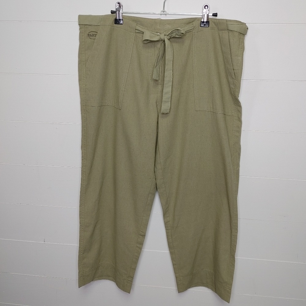 The Earth Collection Cotton/Silk Cropped Pants XXL